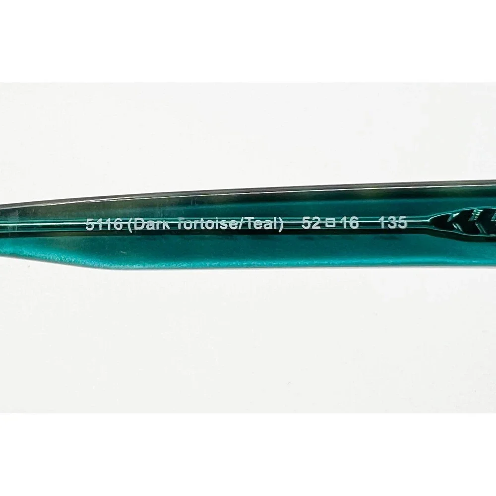 Coach Eyeglasses Womens Dark Tortoise Teal HC 6040 Brooklyn 52-16-135
